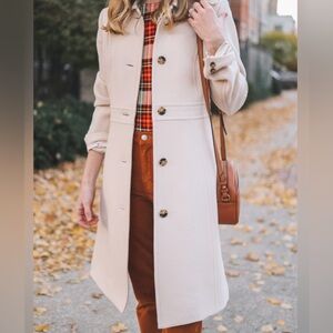 EUC J. Crew Double Cloth lady coat size 14 TALL